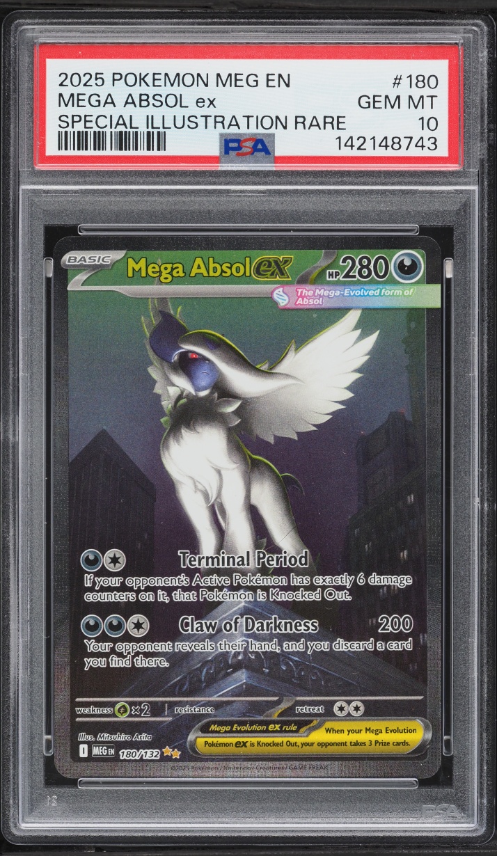 2025 Pokemon Mega Evolution SIR Mega Absol EX #180 PSA 10 GEM MINT