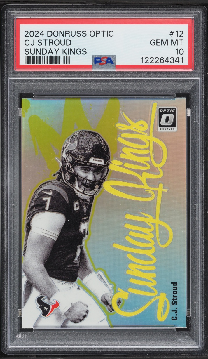 2024 Donruss Optic Sunday Kings C.J. Stroud #12 PSA 10 GEM MINT