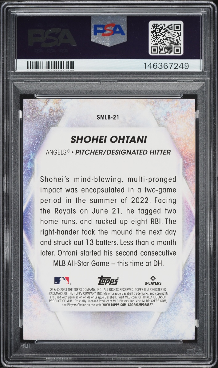 2023 Topps Stars Of MLB Shohei Ohtani #SMLB-21 PSA 9 MINT