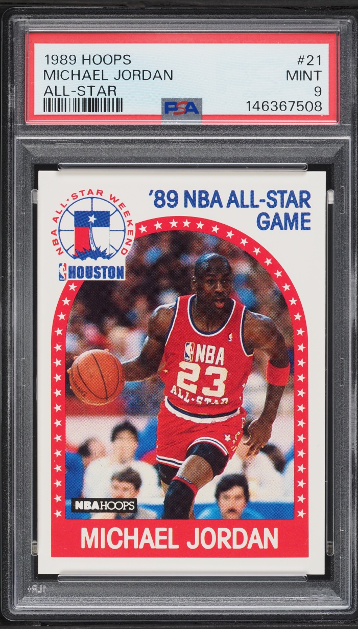 1989 Hoops Michael Jordan ALL-STAR #21 PSA 9 MINT