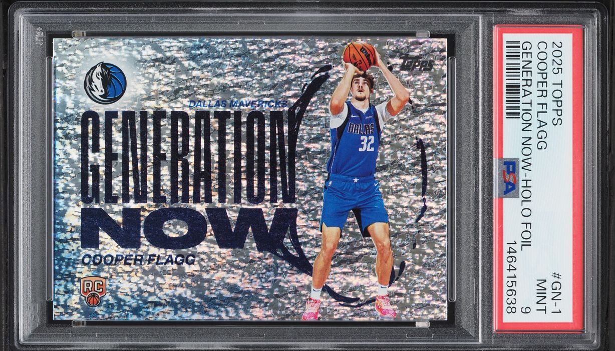 2025 Topps Generation Now Holo Foil Cooper Flagg ROOKIE #GN-1 PSA 9 MINT