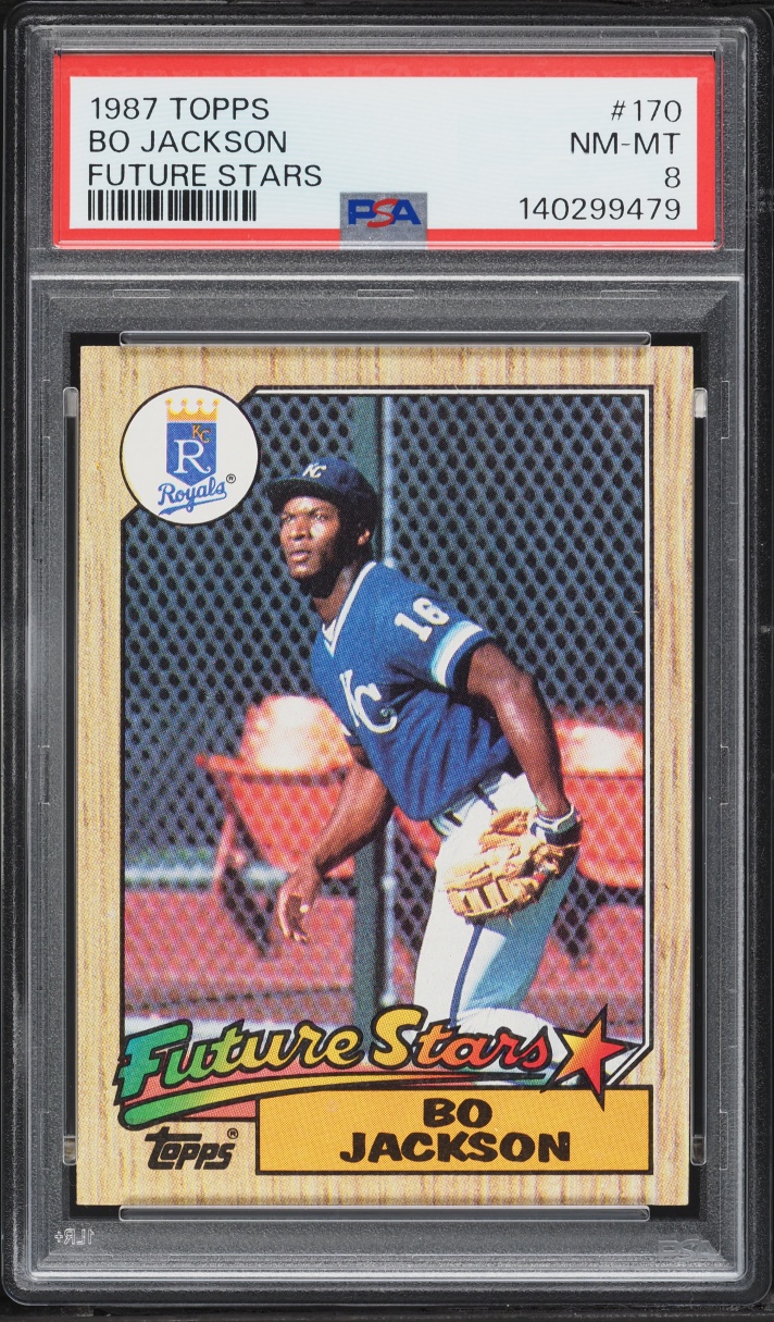 1987 Topps Future Stars Bo Jackson ROOKIE #170 PSA 8 NM-MT