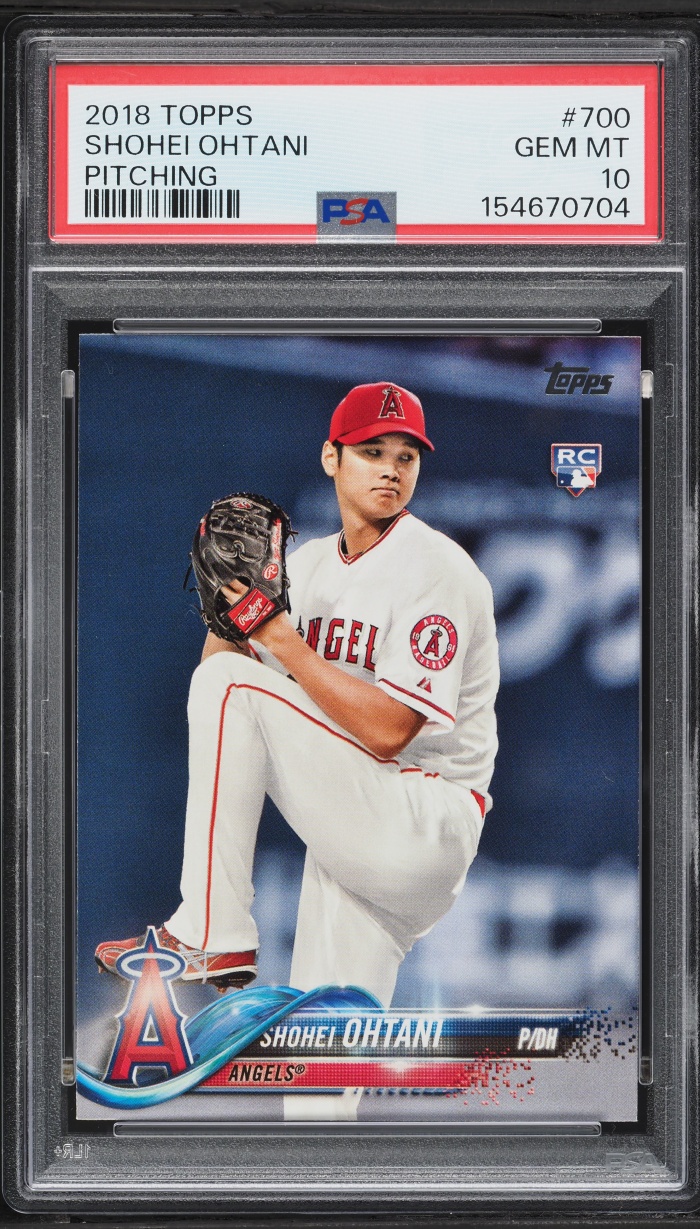 2018 Topps Pitching Shohei Ohtani ROOKIE #700 PSA 10 GEM MINT