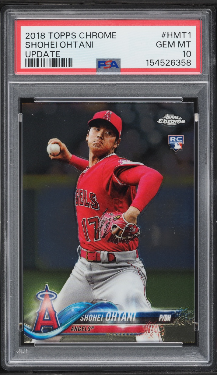 2018 Topps Chrome Update Shohei Ohtani ROOKIE #HMT1 PSA 10 GEM MINT