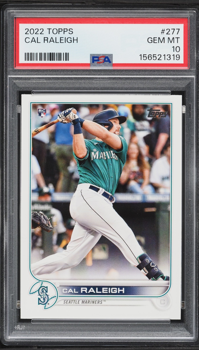 2022 Topps Cal Raleigh ROOKIE #277 PSA 10 GEM MINT