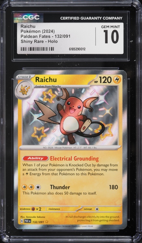 raichu shiny pokemon card Shiny Pikachu, Raichu Paldean Fates Proxy/orica, Holo
