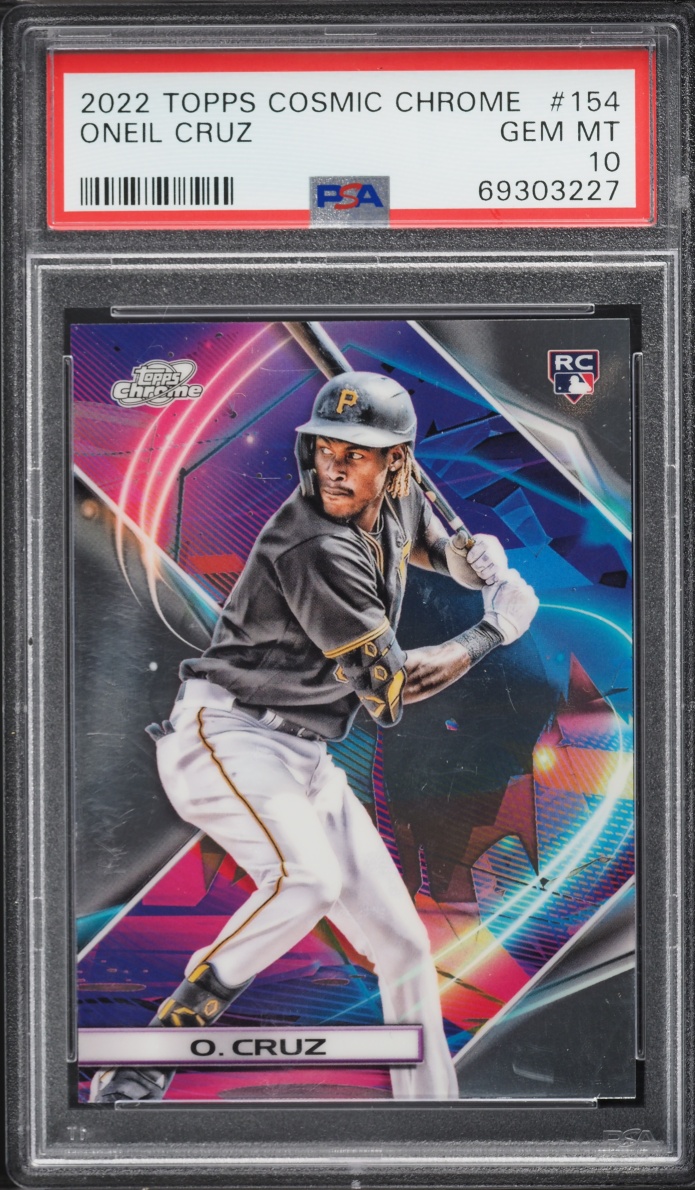 2022 Topps Chrome Cosmic Oneil Cruz ROOKIE #154 PSA 10 GEM MINT