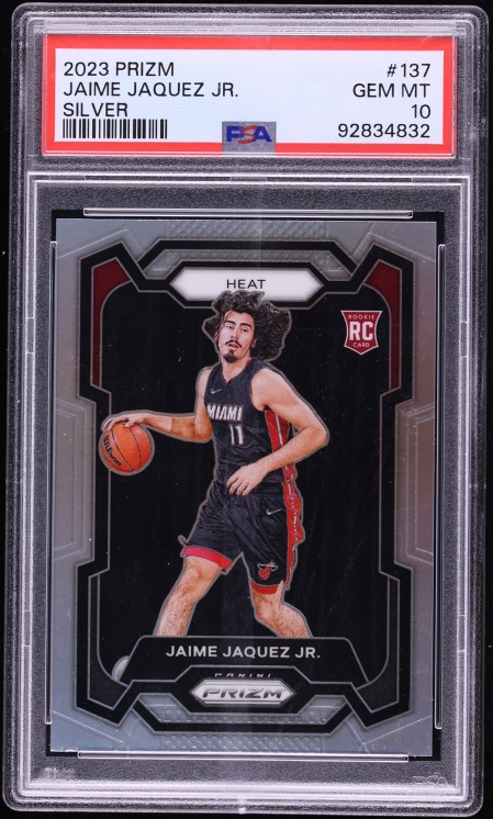 2023 Panini Prizm Silver Jaime Jaquez Jr. ROOKIE #137 PSA 10 GEM MINT