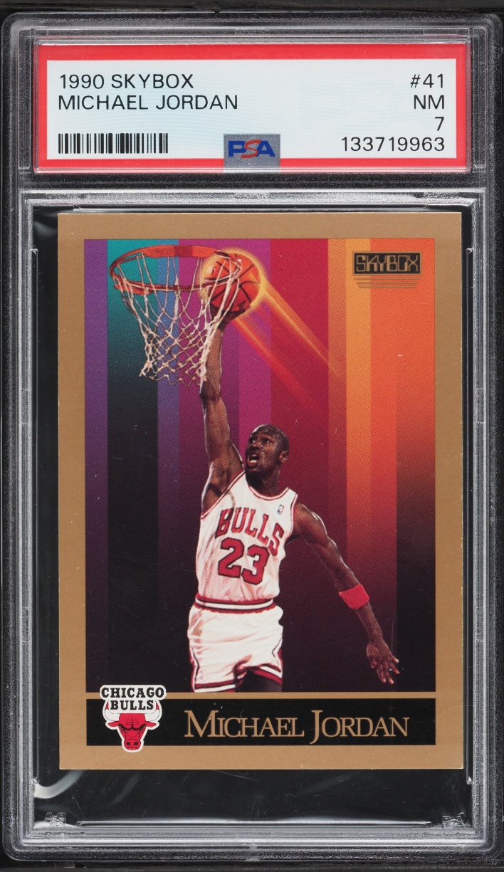 1990 Skybox Basketball Michael Jordan #41 PSA 7 NRMT