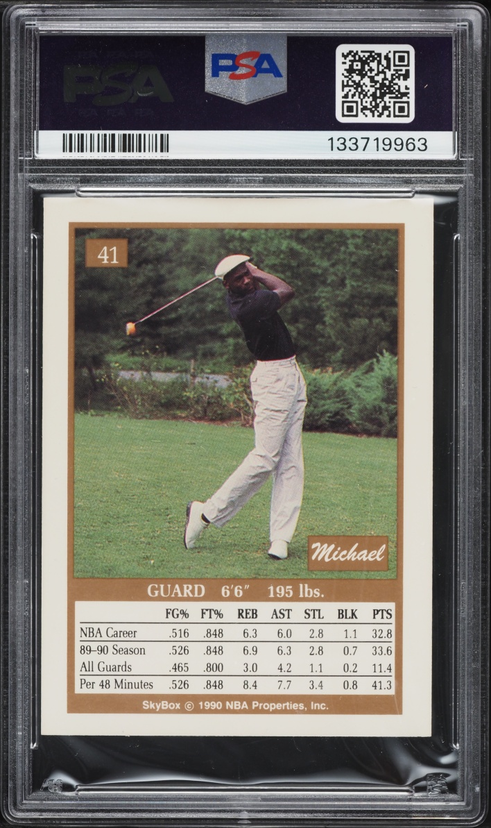 1990 Skybox Basketball Michael Jordan #41 PSA 7 NRMT