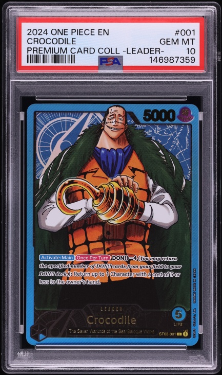 2024 One Piece Japanese Premium Leaders Collection Crocodile #ST03