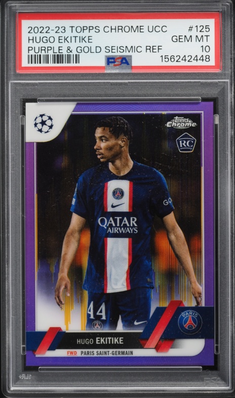 2022 Topps Chrome Sapphire Edition UEFA CC Green Hugo Ekitike