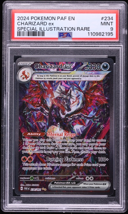 2024 Pokemon Scarlet & Violet Paldean Fates SIR Charizard ex #234 PSA 9 MINT