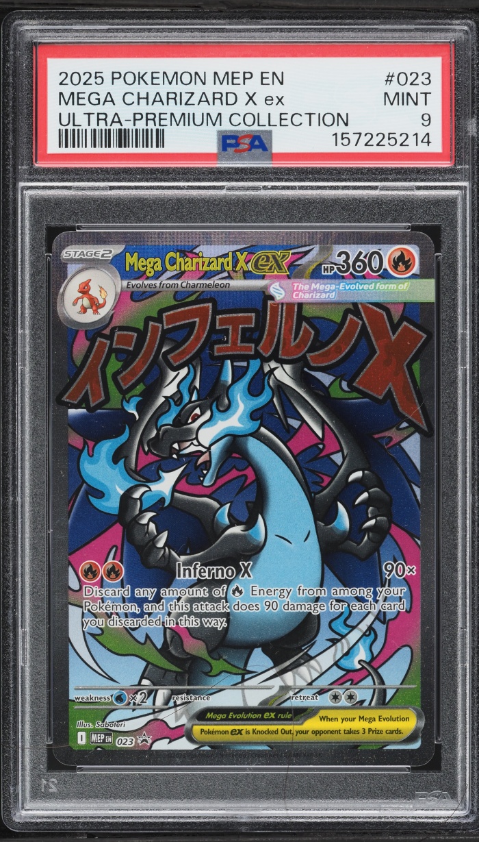 2025 Pokemon Mega Evolution Promo Ultra Premium MA Mega Charizard X ex #23 PSA 9 MINT