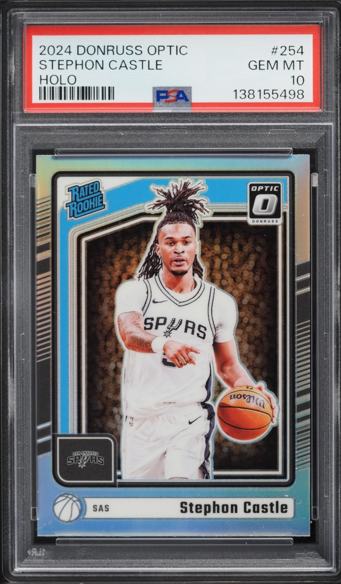 2024 Donruss Optic Holo Stephon Castle ROOKIE #254 PSA 10 GEM MINT