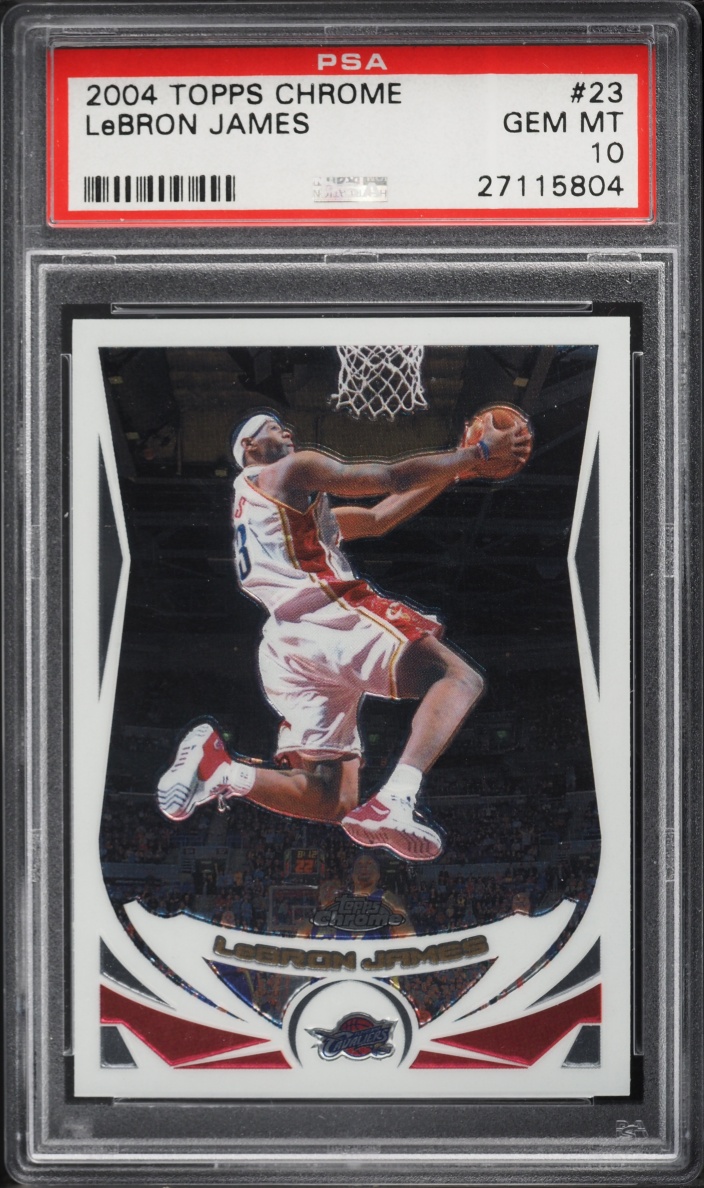 2004 Topps Chrome LeBron James #23 PSA 10 GEM MINT