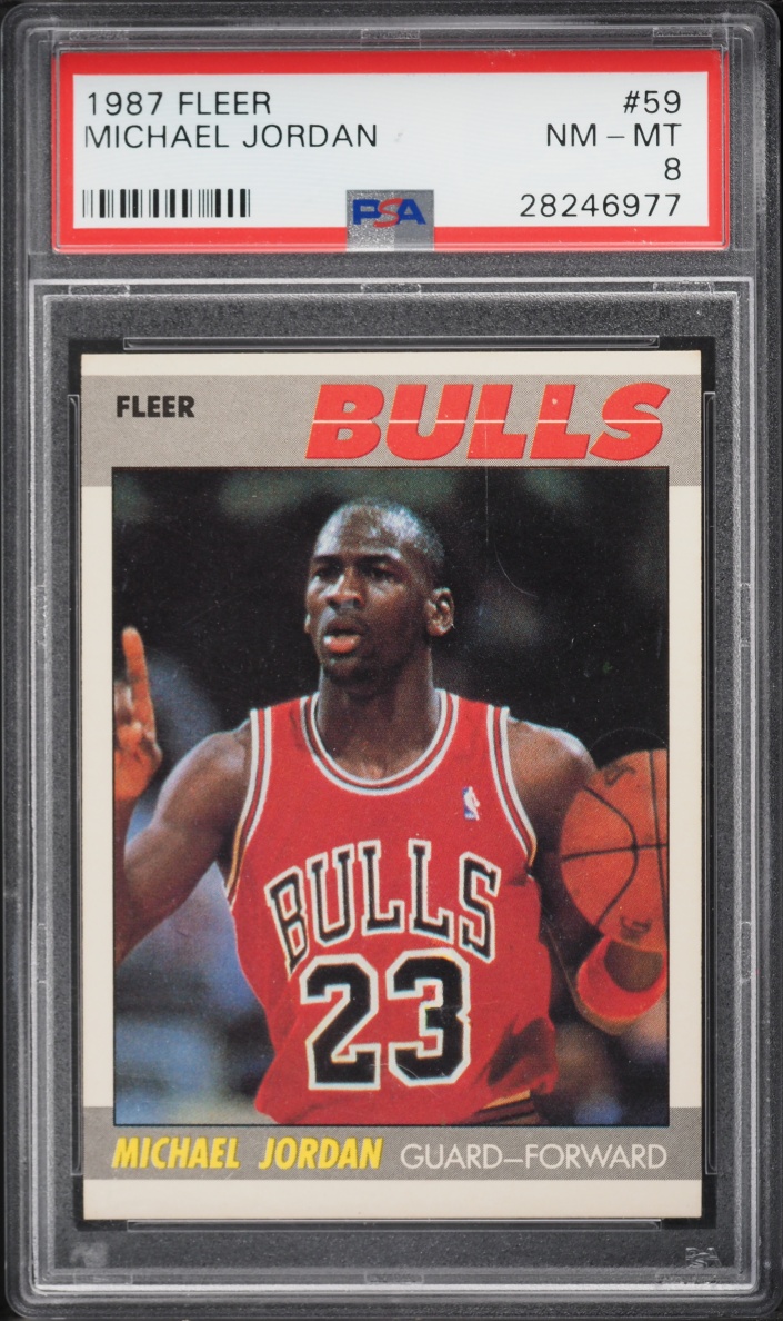 1987 Fleer Michael Jordan #59 PSA 8 NM-MT