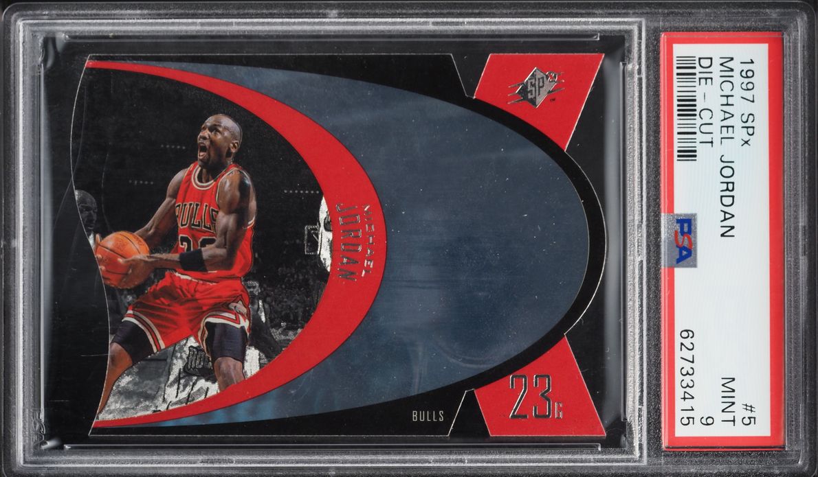 1997 SPx Die-Cut Michael Jordan #5 PSA 9 MINT