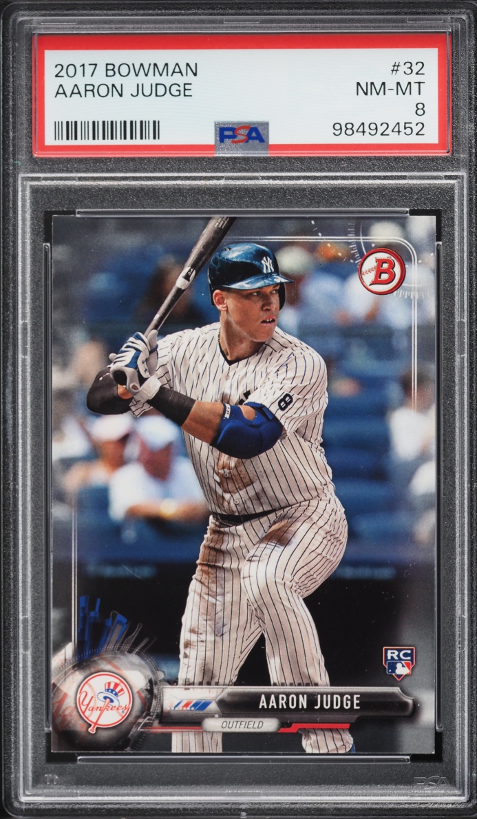 2017 Bowman Aaron Judge ROOKIE #32 PSA 8 NM-MT