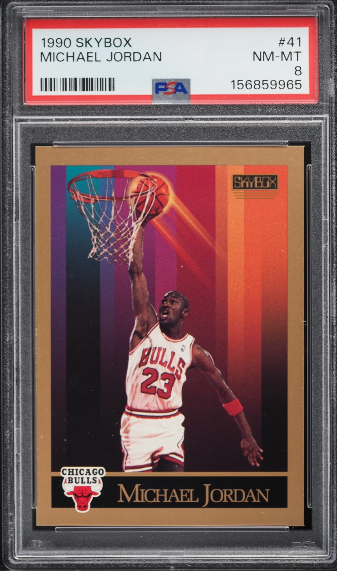 1990 Skybox Basketball Michael Jordan #41 PSA 8 NM-MT
