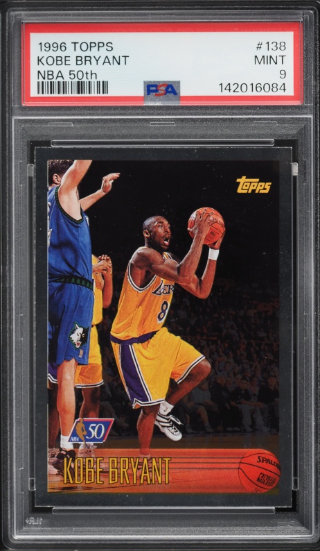 2001 Topps Chrome Black Refractor Kobe Bryant /50 #50 PSA 8.5 NM
