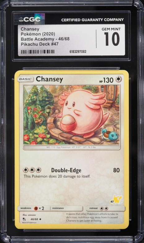 2020 Pokemon Battle Academy Pikachu Deck #47 Chansey #46 CGC 10 GEM MINT