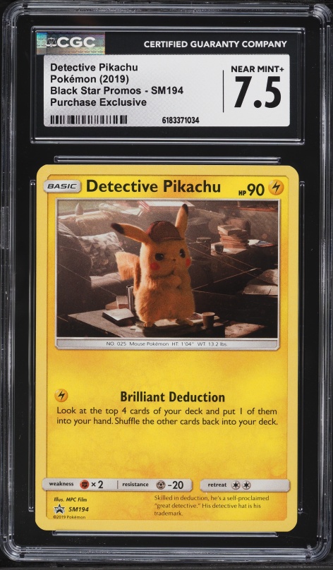 2019 Pokemon SM Black Star Promo Unified Minds Holo Pikachu #SM206