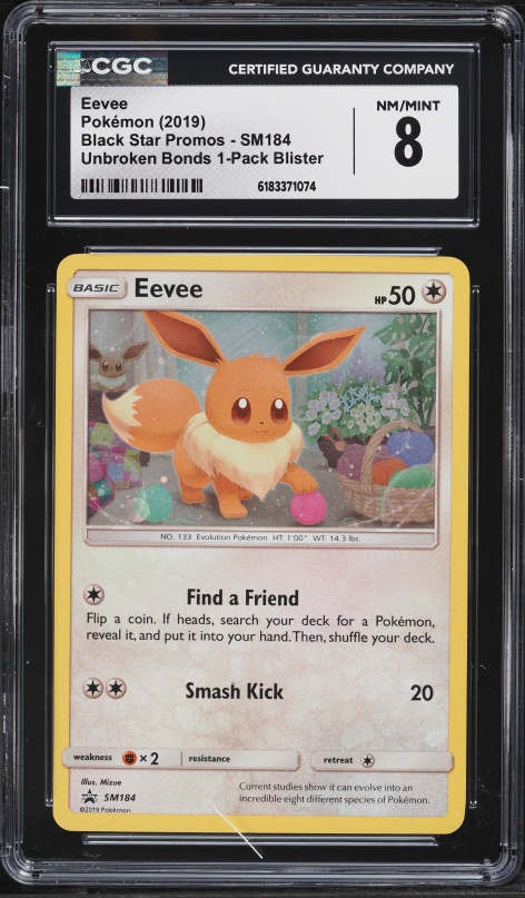 2019 Pokemon Japanese SM Promo Card Friendly Shop Holo Eevee #399