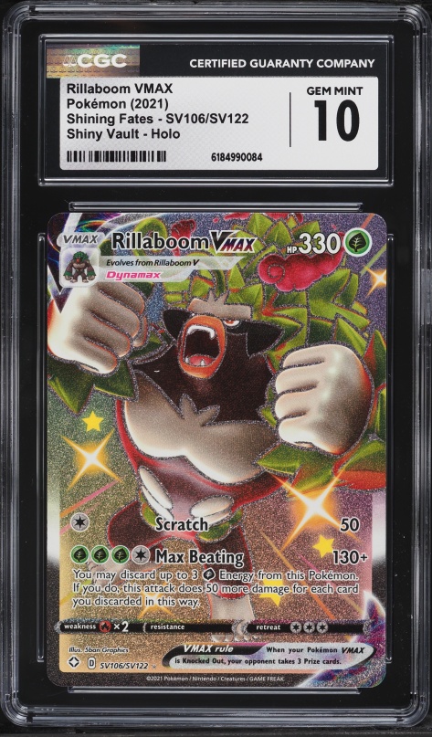 rillaboom pokemon card value Secret | Darkness Ablaze Rx2 / None / 3 SWSH02 Rillaboom VMAX - Rebel Clash