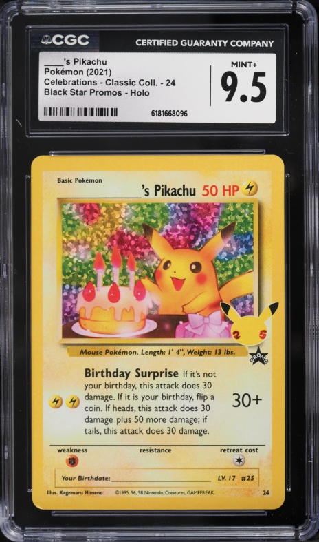 how much is a basic holographic pikachu card worth The Pokemon Company International - 005/025 Listed cards may have imperfections. Pokemon Promo Holo Rare Rare
