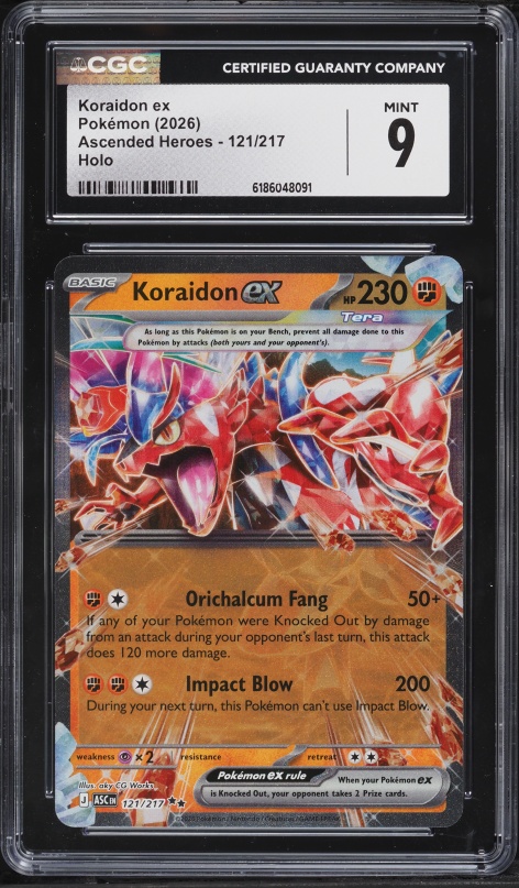 koraidon pokemon card holo ex - 125/198 - SV01: Scarlet & Violet Base Set [ULTRA RARE] [Fighting] Koraidon (124/198) Holographic Pokemon card