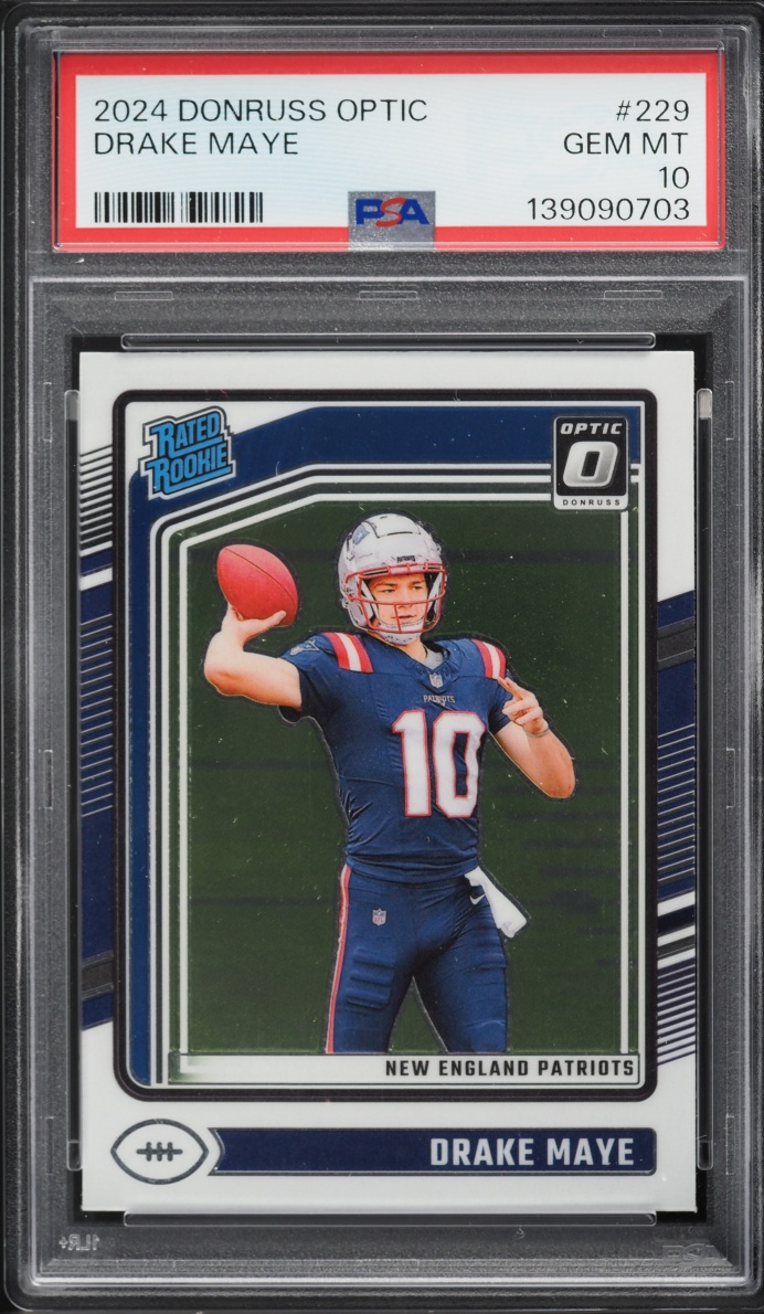 2024 Donruss Optic Drake Maye ROOKIE #229 PSA 10 GEM MINT