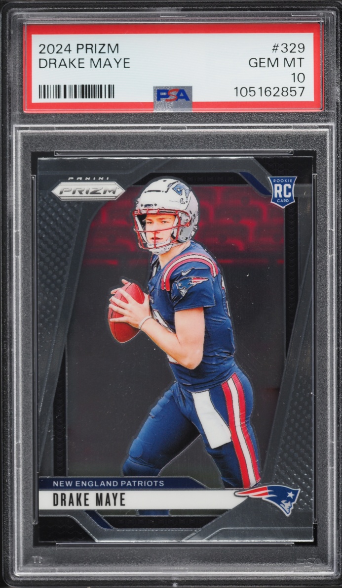 2024 Panini Prizm Drake Maye ROOKIE #329 PSA 10 GEM MINT