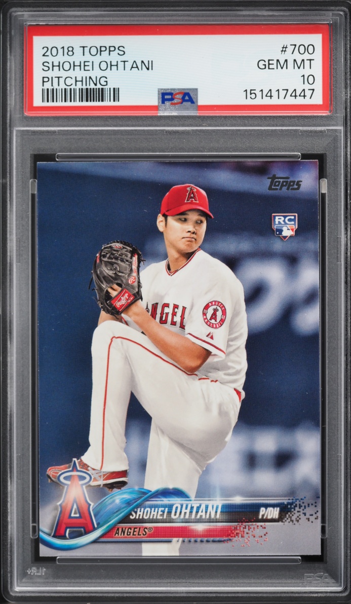 2018 Topps Pitching Shohei Ohtani ROOKIE #700 PSA 10 GEM MINT