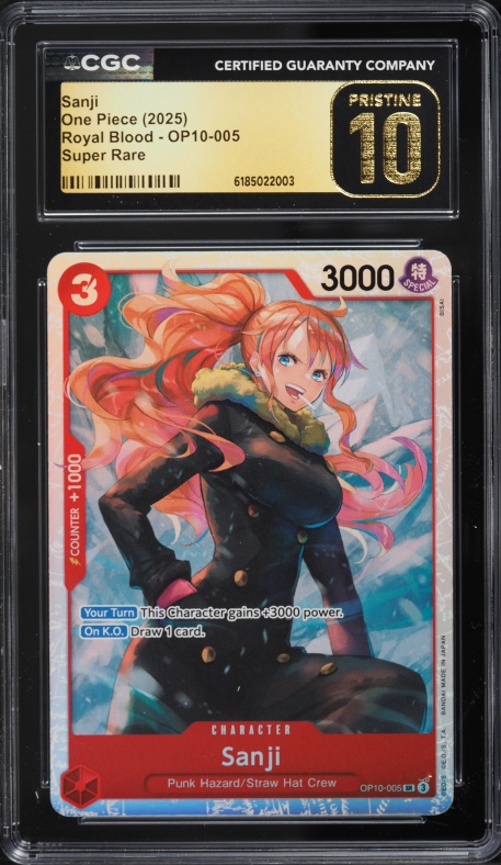 2024 One Piece Bandai Games Fest Sanji #OP03-102 CGC 10 PRISTINE