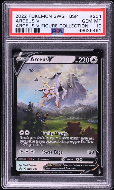 2022 Pokemon Sword & Shield Promo Figure Collection Arceus V #SWSH204 PSA 10 GEM MINT
