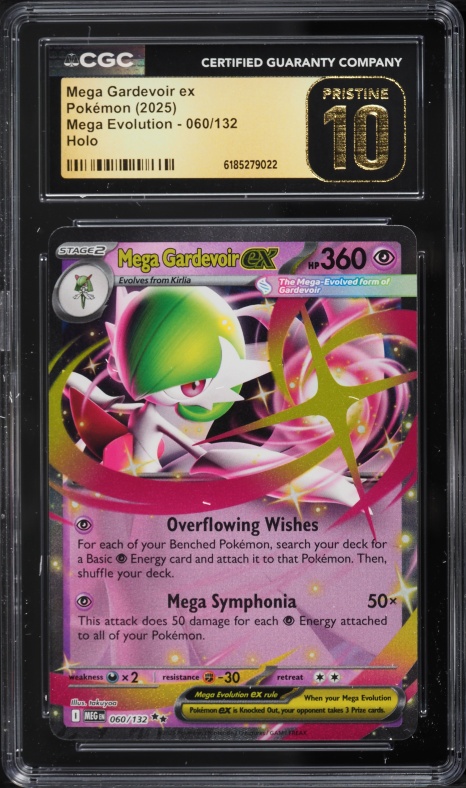 2025 Pokemon Mega Evolution Holo Mega Gardevoir ex #60 CGC 10 PRISTINE