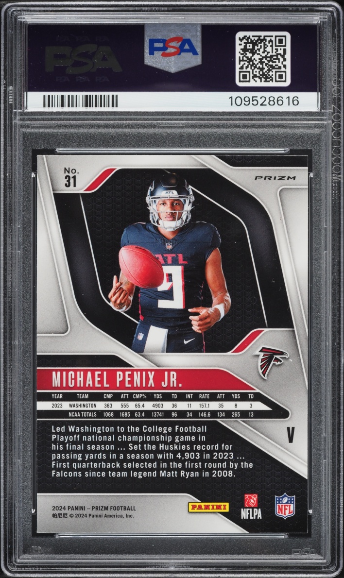 2024 Panini Prizm Variation Michael Penix Jr. ROOKIE #31 PSA 9 MINT