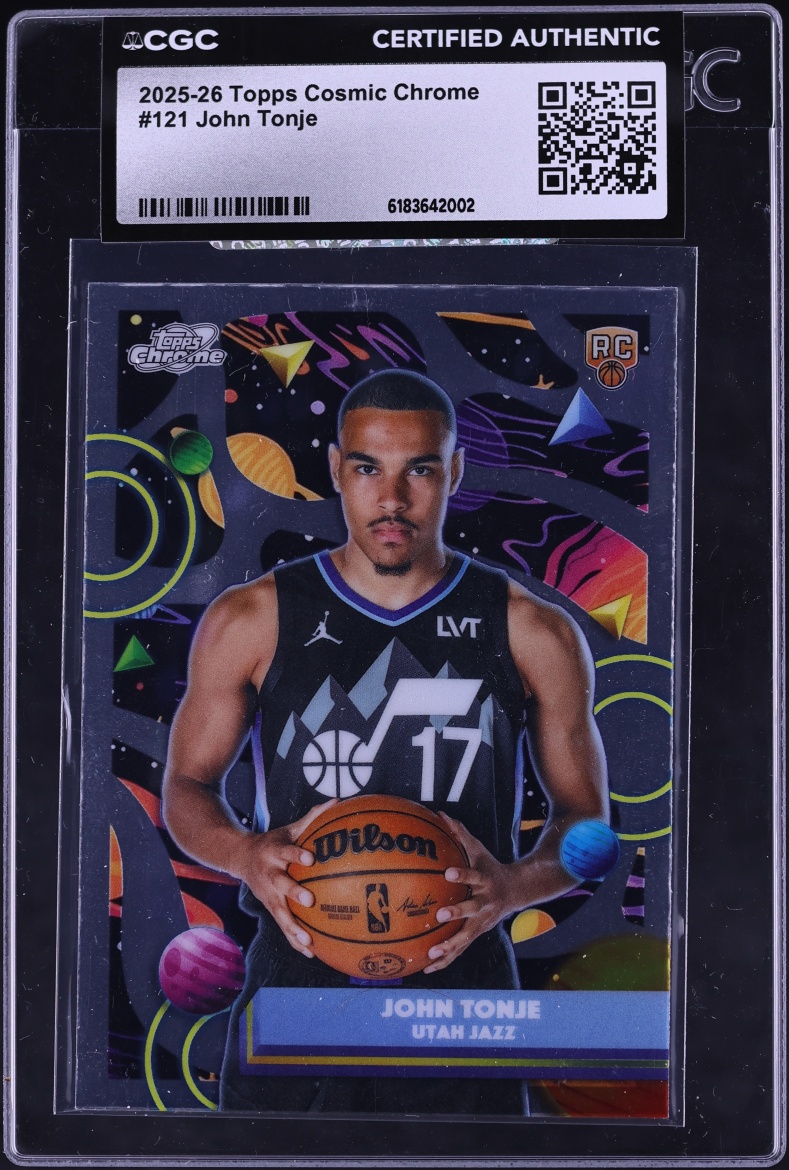 2025 Topps Cosmic Chrome Basketball John Tonje #121 CGC AUTH