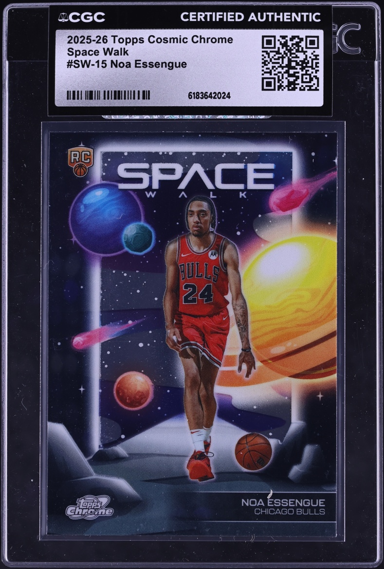 2025 Topps Cosmic Chrome Basketball Noa Essengue #SW-15