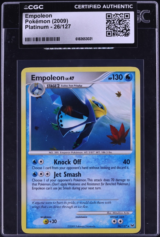 2009 Pokemon Platinum Empoleon #26 CGC AUTH