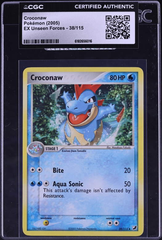 pokemon croconaw card Trading Game Shining Legends Single Card Common 19 [2] Bite (20) [1WW] Aqua Sonic (50) This attacks damage isnt affected by Resistance. Croconaw (Wisdom of Sea and