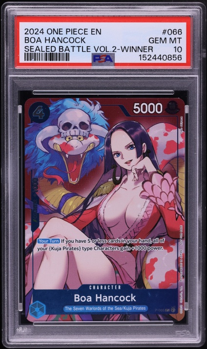 2025 One Piece Promo PSA Magazine Exclusive Alt Art Leader Boa