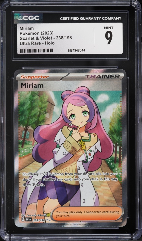 2023 Pokemon Scarlet & Violet Full Art Miriam #238 CGC 9 MINT