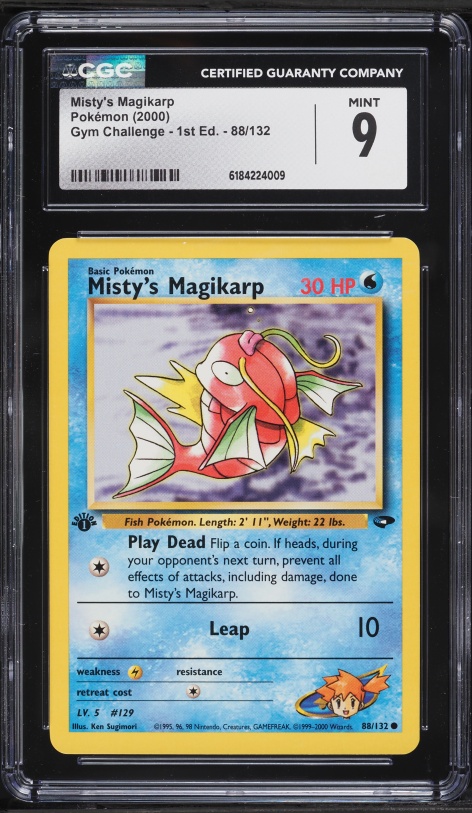 2000 Pokemon Gym Challenge 1st Edition Misty's Magikarp #88 CGC 9 MINT