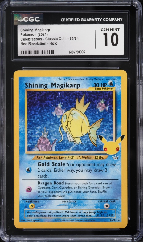2021 Pokemon Chinese 25th Anniversary Promo Shining Magikarp #10