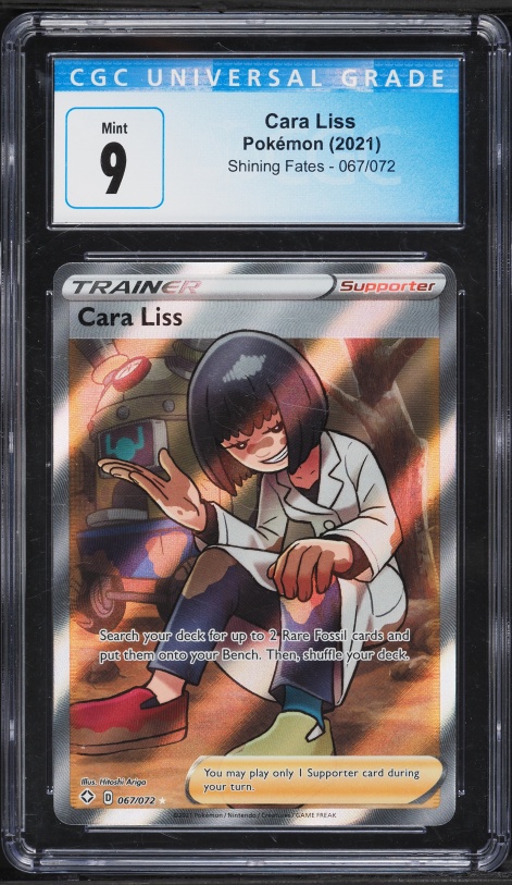 2021 Pokemon Sword & Shield Shining Fates Full Art Cara Liss #67 CGC 9 MINT