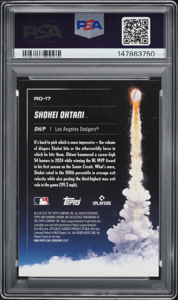 2025 Bowman Chrome Adios Shohei Ohtani #AD-17 PSA 10 GEM MINT
