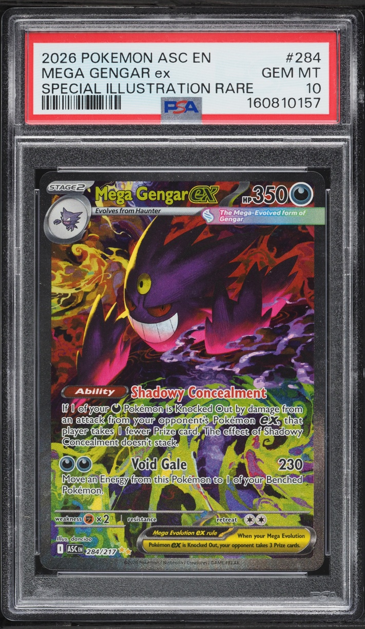2026 Pokemon Mega Evolution Ascended Heroes SIR Mega Gengar ex #284 PSA 10 GEM MINT
