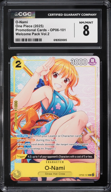 2025 One Piece Promos Illustration Box Vol.1 O-Nami #062 PSA 10
